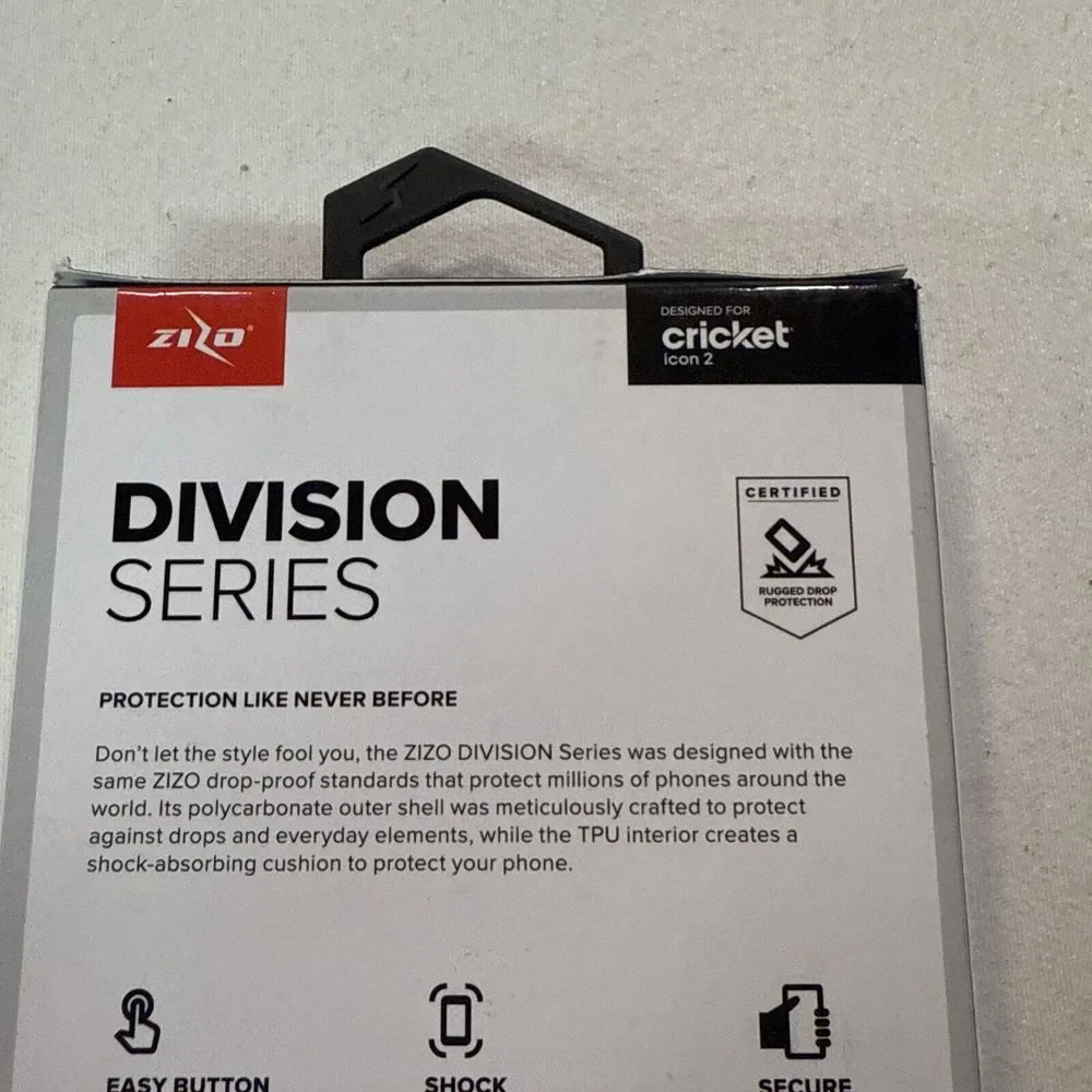 Zilo Division Series Cricket Icon 2 Phone Case Nylon Black, Shock Absorbing, NIB
